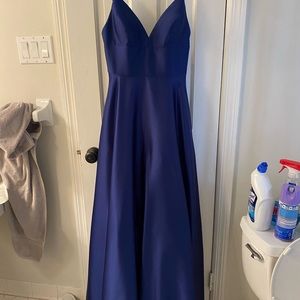 Stunning blue prom dress